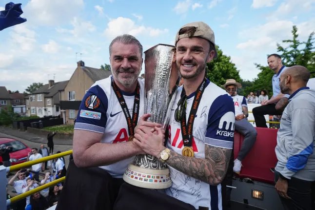🚨🎙️ Ange Postecoglou: “We had three unbelievable days - Bilbao and then the bus at the parade, that’s worth more than anything else in life.

“And that will stand the test of time. I think if I ever go back to Tottenham in 10-years time, I think I’d be received well because of