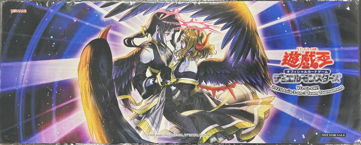 遊戯王 プレイマット】 佚楽の堕天使 ハーフプレイマット 大人気