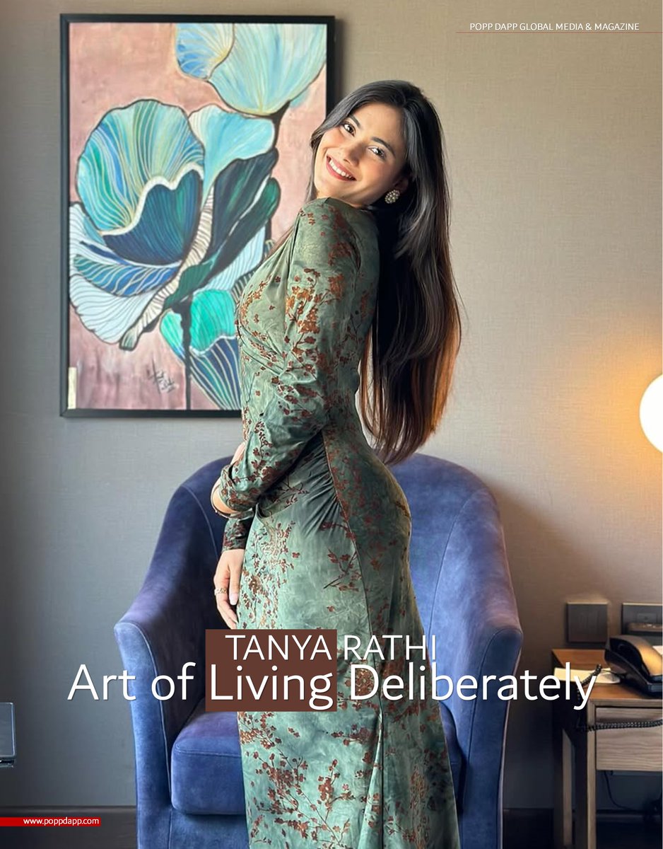 DappPopp's tweet image. TANYA RATHI – ART OF LIVING DELIBERATELY
@tanya_rathi
POPP DAPP VOL VII ISSUE II JAN-FEB 2026 | INTERVIEW STORY | DIGITAL ISSUE
poppdapp.com/popp-dapp/f/ta…
#poppdapp #digitalissue #fashionmagazine #TanyaRathi #IndianCreators #ModernIndianWoman #ConsciousLiving #AuthenticInfluencer