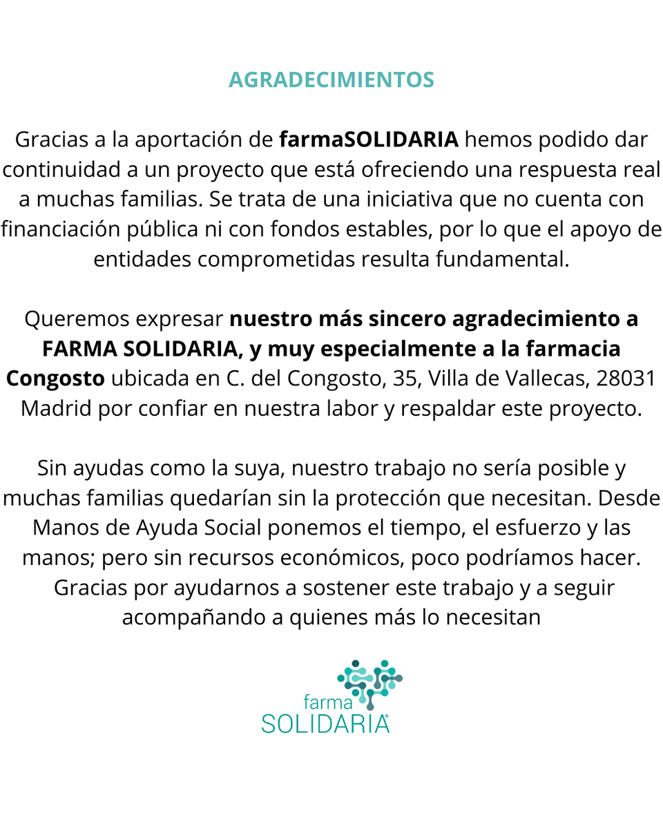 farmaSOLIDARIA I proyectos de cercania tweet media