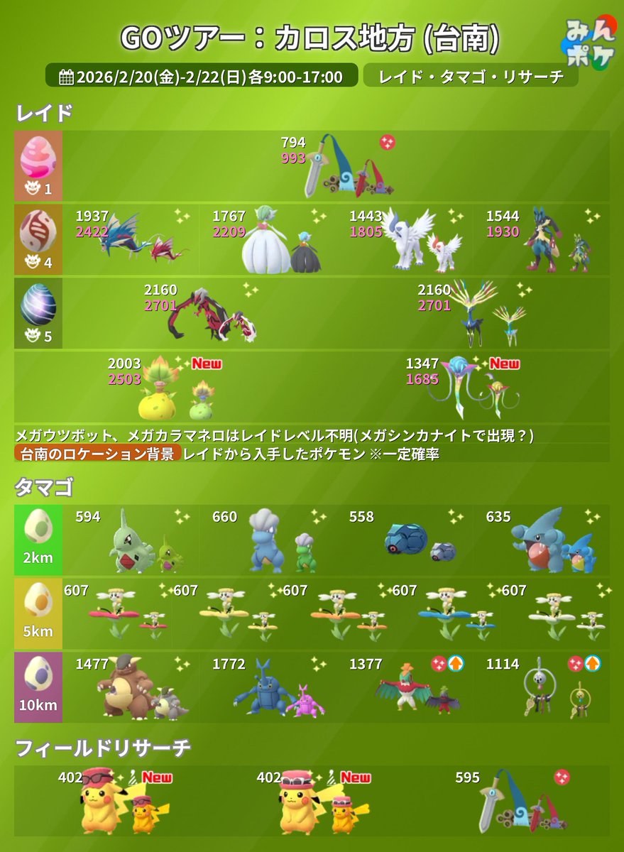 GOツアー：カロス地方 (台南・ロサンゼルス)】 - おこうでアンノーンZ