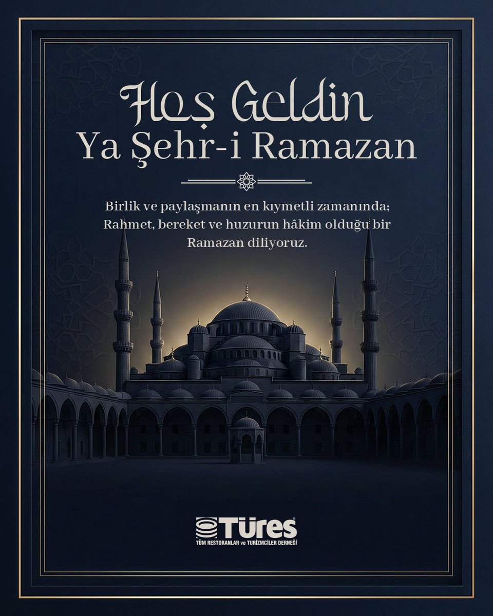 Hoş geldin ya Şehr-i Ramazan 🌙✨

Sofraların bereketle dolduğu, paylaşmanın çoğaldığı huzur dolu o güzel ay yine geldi…

Sevdiklerinizle birlikte sağlık, huzur, bereket ve ibadet dolu bir Ramazan Ayı geçirmenizi dileriz.

Hayırlı Ramazanlar 🤍