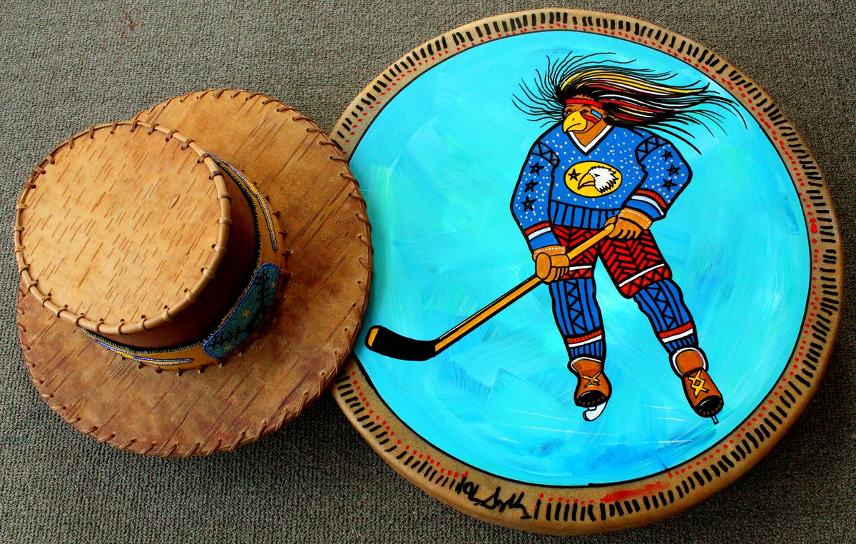February 19, 2026
The Daily Drum
Today’s Daily Drum by Mi'kmaw artist Alan Syliboy is dedicated to Canada's hockey teams as they reach the final stages of the 2026 Olympic Winter Games in Milano Cortina. 
Good Luck to all of the athletes.
Have a Great Day!