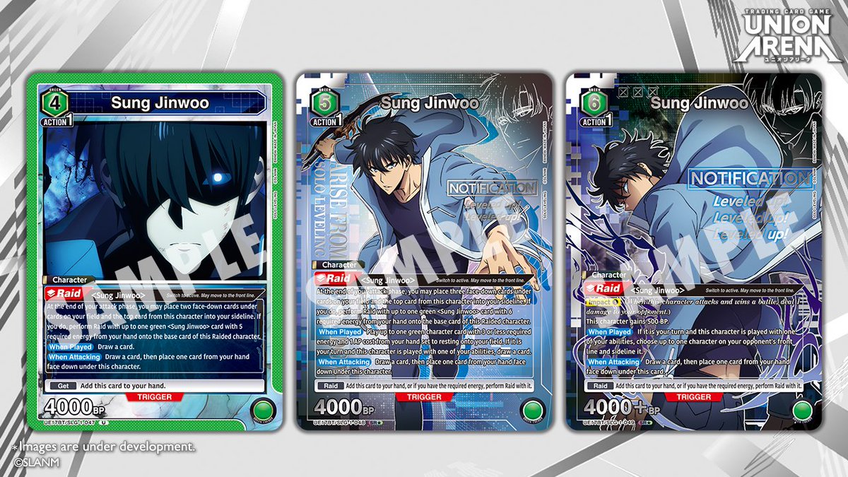 Card Reveals] Check out these cards in the #SOLOLEVELING [UE17BT