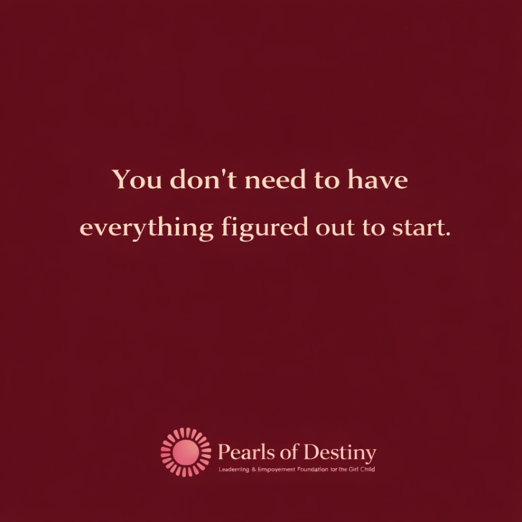 Pearlsofdestiny's tweet image. Growth happens when you take the next step — even if the path isn’t fully clear.

Courage builds confidence.

#Confidence #GirlChildEmpowerment #PearlsOfDestiny #EmpoweringGirlsForLife