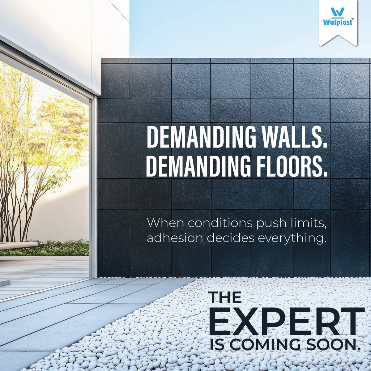 Walplast's tweet photo. Demanding walls.
Demanding floors.

When conditions push limits,
adhesion decides everything.

The Expert is coming soon.

#HomeSure #TileEx #TheExpert #Walplast #ComingSoon https://t.co/39hAXJeqdt