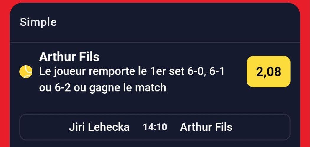 Allgoatt's tweet photo. 💻 Nos Prédictions #IA de L'Algoat Spécial #Tennis

🍀 Safe : 2.08 / 💥Fun : 6.09

#TeamParieur on Vous Offre 10€ si le Fun Passe !! 

🎁 Pour Participer : 
Like ♥️
Rt ♻️
Rejoins notre Canal en Bio 🔐 #BetclicELITE https://t.co/sAGKXKuRzf
