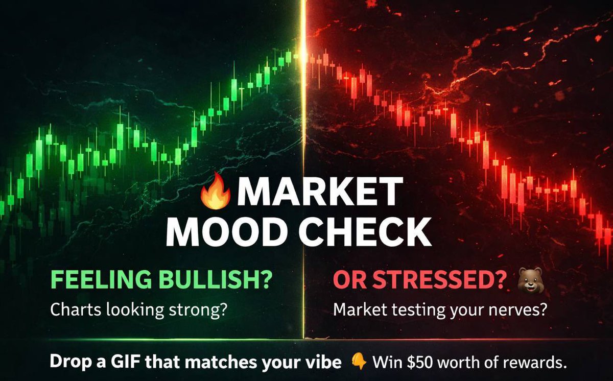 🔥 Market Mood Check! 📊

How are you feeling about the Crypto market right now? Drop a GIF that describes your mood 👇

📲 HOW TO ENTER:
✅ Follow <a href="/BitMart_India/">BitMart South Asia</a> &amp; Join T.me/BitMartExchang…
👥 Tag 3 frens
🔄 RT our last 3 posts

🏆 5 winners will be picked in 24 hours!