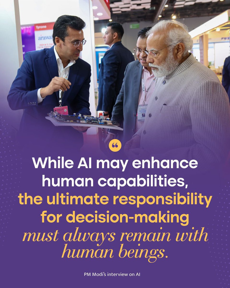 HCI_London's tweet photo. AI will push boundaries, create new work, and amplify human potential, but responsibility must remain human: India calls for common global standards to shape a responsible AI future.
#IndiaAIImpactExpo2026 #IndiaAIImpactSummit2026 #IndiaAI #RoadToImpact #AIforGood #GlobalChallenges #ViksitBharat #AtmanirbharBharat #ViksitBharat2047 #AIforALL #AIbyHER #YUVAi #GlobalSouth #IndiaAISummit2026
@MEAIndia @IndianDiplomacy @VDoraiswami @getkart @PMOIndia @GoI_MeitY @_DigitalIndia @OfficialINDIAai @AshwiniVaishnaw @JitinPrasada @SecretaryMEITY @startupindia @DigitalIndiaCrp @mygovindia @diaspora_india @PIB_India @MIB_India @airnewsalerts @DDNewslive
