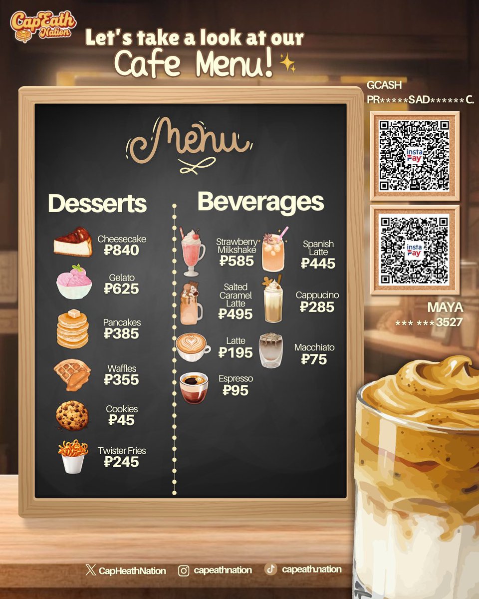 𝘾𝙊𝙁𝙁𝙀𝙀 𝙎𝙃𝙊𝙋 𝙄𝙎 𝙒𝙃𝙀𝙍𝙀 𝙒𝙀 𝙈𝙀𝙏... ☕️

Caprice and Heath are finally ready for their coffee date, thanks to you guys! ✨

As they go into the coffee shop, help them choose from the menu!

Every contribution goes directly to our Big Night fan projects — all for