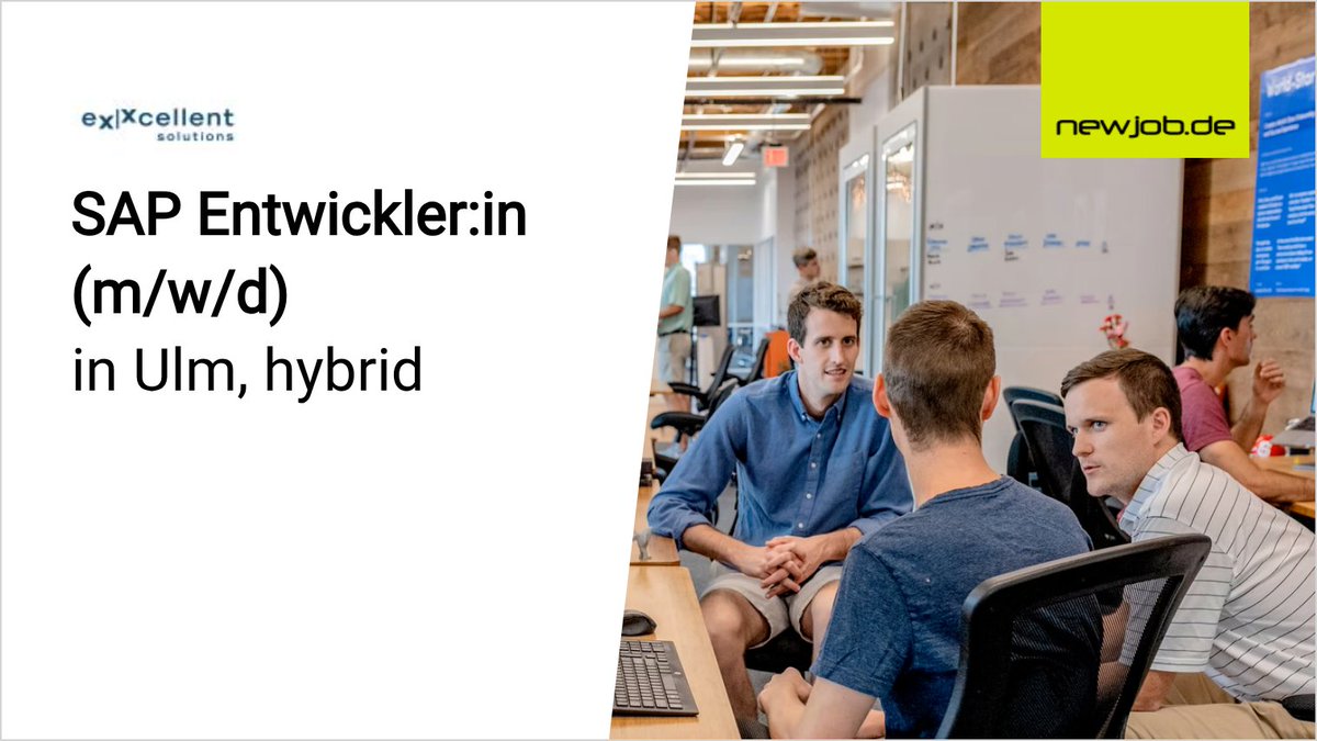 SAP Entwickler:in (m/w/d)
in Ulm, hybrid
gesucht von eXXcellent solutions
 
Jetzt Stellenanzeige ansehen:
newjob.de/stellenanzeige…