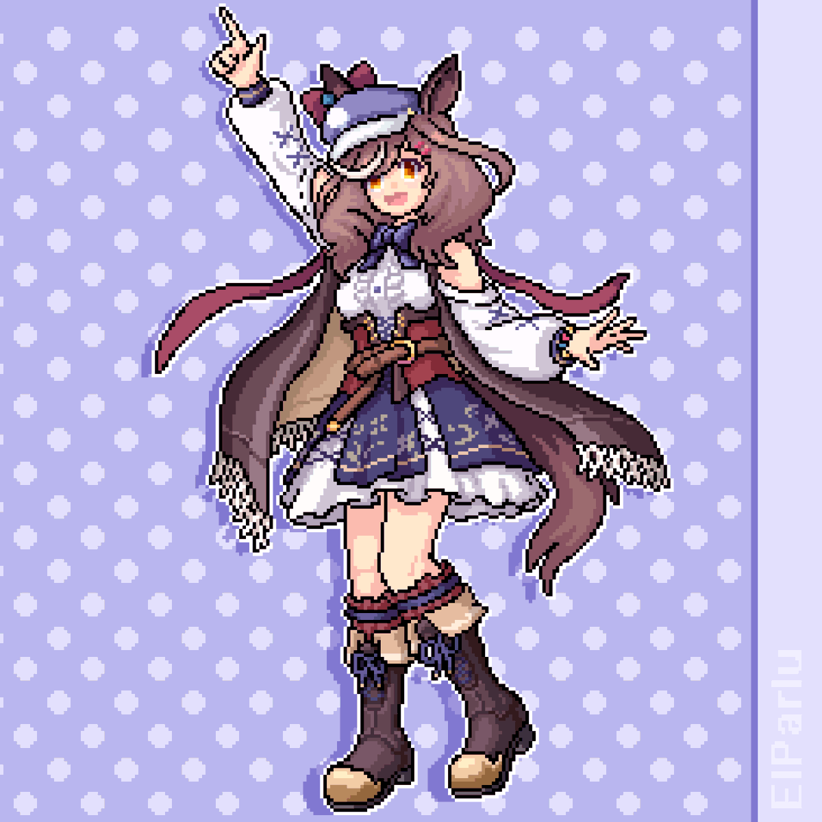 Mambo - Uma Musume Pretty Derby fanart

#pixelart #umamusumefanart #umamusume #fanart #mambo #machitan