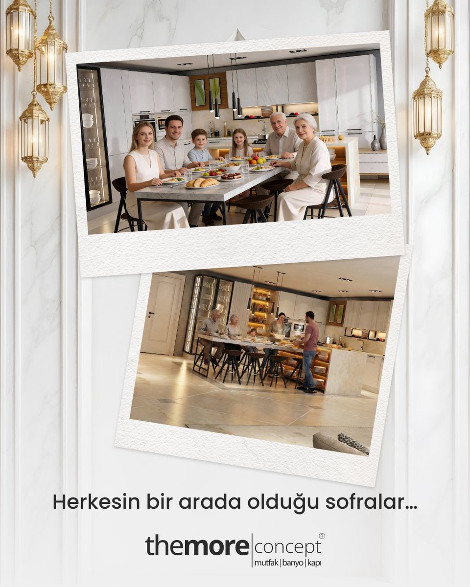 Ramazan ayı geldi!

Paylaşmanın, bereketin ve huzurun anlam kazandığı bu özel zamanda, herkesin bir araya geldiği sofralarda buluşmanın tam zamanı.

Hayırlı Ramazanlar 🌙 

#themoreconcept #mutfak #Ramazan