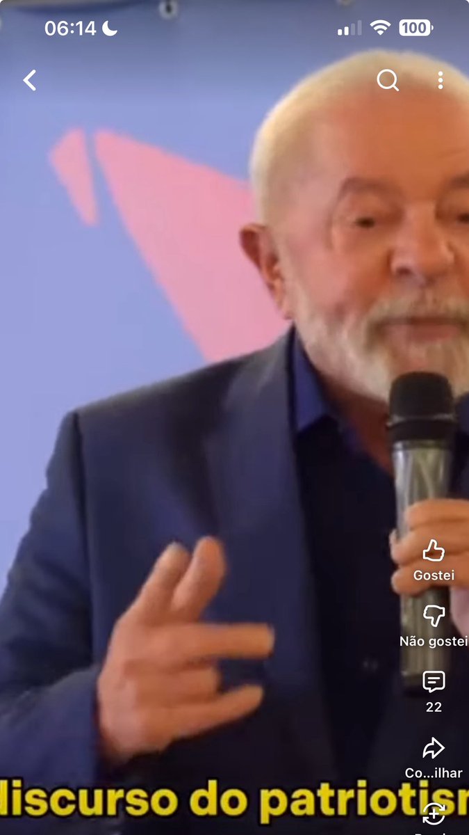 “Família, patriotismo e costumes são tudo o que a gente deve combater.”
Lula

youtube.com/shorts/6SkUFdK…