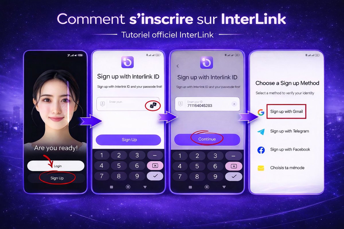 Interlink_Fr's tweet photo. Tu veux rejoindre InterLink ? 🚀
Voici mon tutoriel simple pour t’inscrire étape par étape 👇
✅ Créer ton compte
✅ Configurer l’app
✅ Commencer à miner
🎟 Code parrainage : 536191473389
Plus tôt tu entres, plus tôt tu mines.
#InterLink #ITLG #ITL #ITLX https://t.co/eRMemfpiex