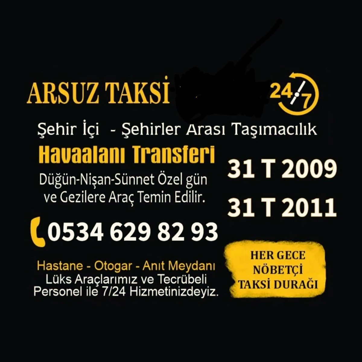 Arsuz Ticari Nöbetçi Taksi Durağı – 7/24 Hizmetinizdeyiz
Gece ve Gündüz Hizmetinizdeyiz
#Arsuztaksihatayda #taksihizmeti #arsuzşehiriçitaksihizmeti #arsuzşehirdışıtaksihizmeti #arsuzhavalimanıtaksihizmeti #Arsuzgaziturlarıhizmeti #arsuzenuyguntaksihizmeti  #Arsuztaksi