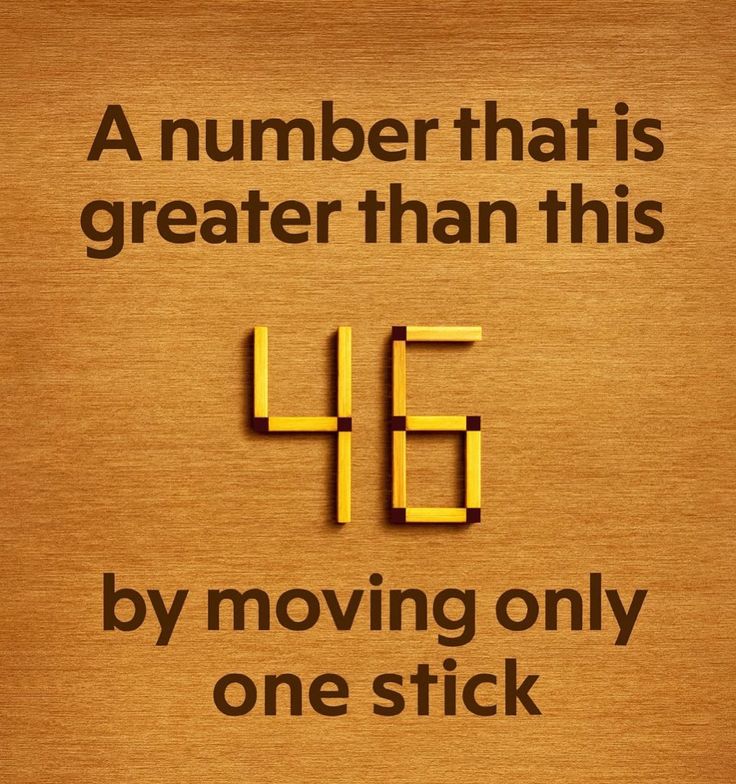 Move just one stick to make a bigger number??
