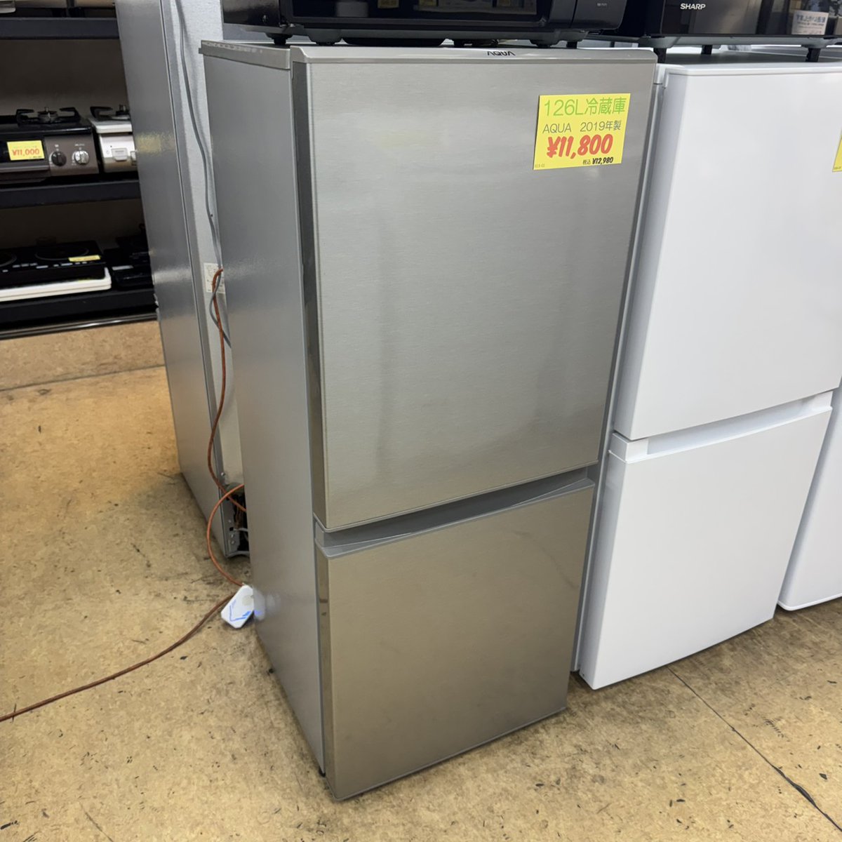 ◇大阪府神戸市配達無料！5ヶ月保証◇AQUA◇冷蔵庫◇126L◇2019年製◇ 本日商品入荷情報 126L冷蔵庫 AQUA 2019年製 配達もできます！ #冷蔵庫
