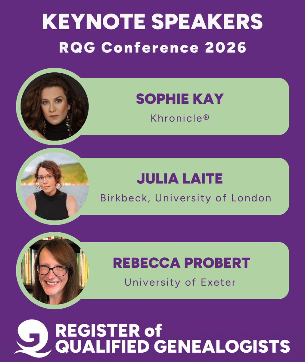 Register of Qualified Genealogists tweet media