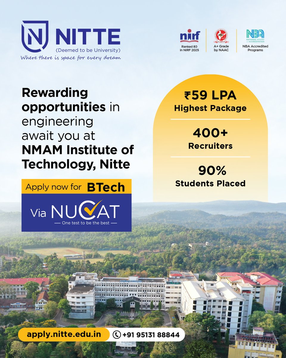 NMAMIT Nitte tweet media