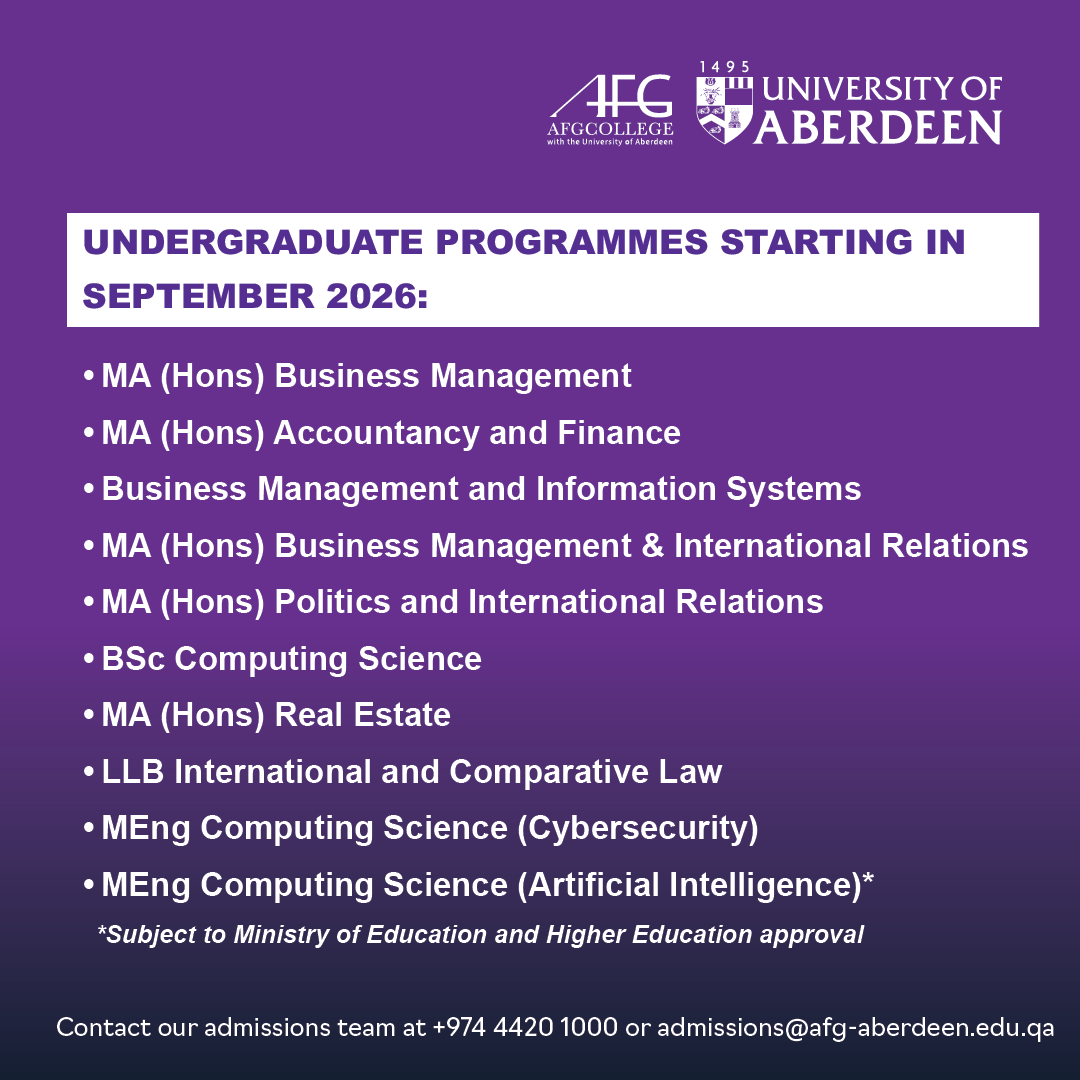 Applications are now open for our Undergraduate Programmes starting September 2026. Take the first step toward a future shaped by knowledge, skills, and global opportunities
