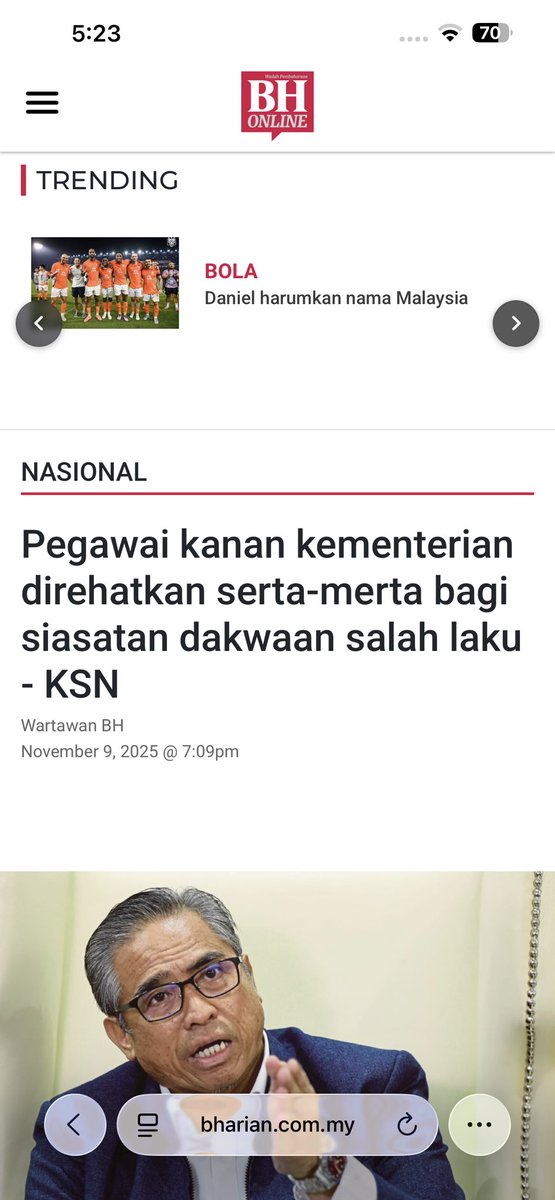 Kan orang cakap “siasat” azam baki… yang berbelit sana sini dah kenapa???

Mcm KSU2 yang ditukarkan ketika ada siasatan..