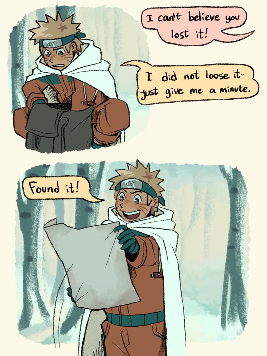 .:Naruto filler comic:.

Starting a little comic about team 7 🍥🌸🍅
The story can get a little ooc but it’s all in good fun! It will contain fights with random enemies, silly conversations between team 7, hurt and comfort and even some ships. 

Page: 1 and 2