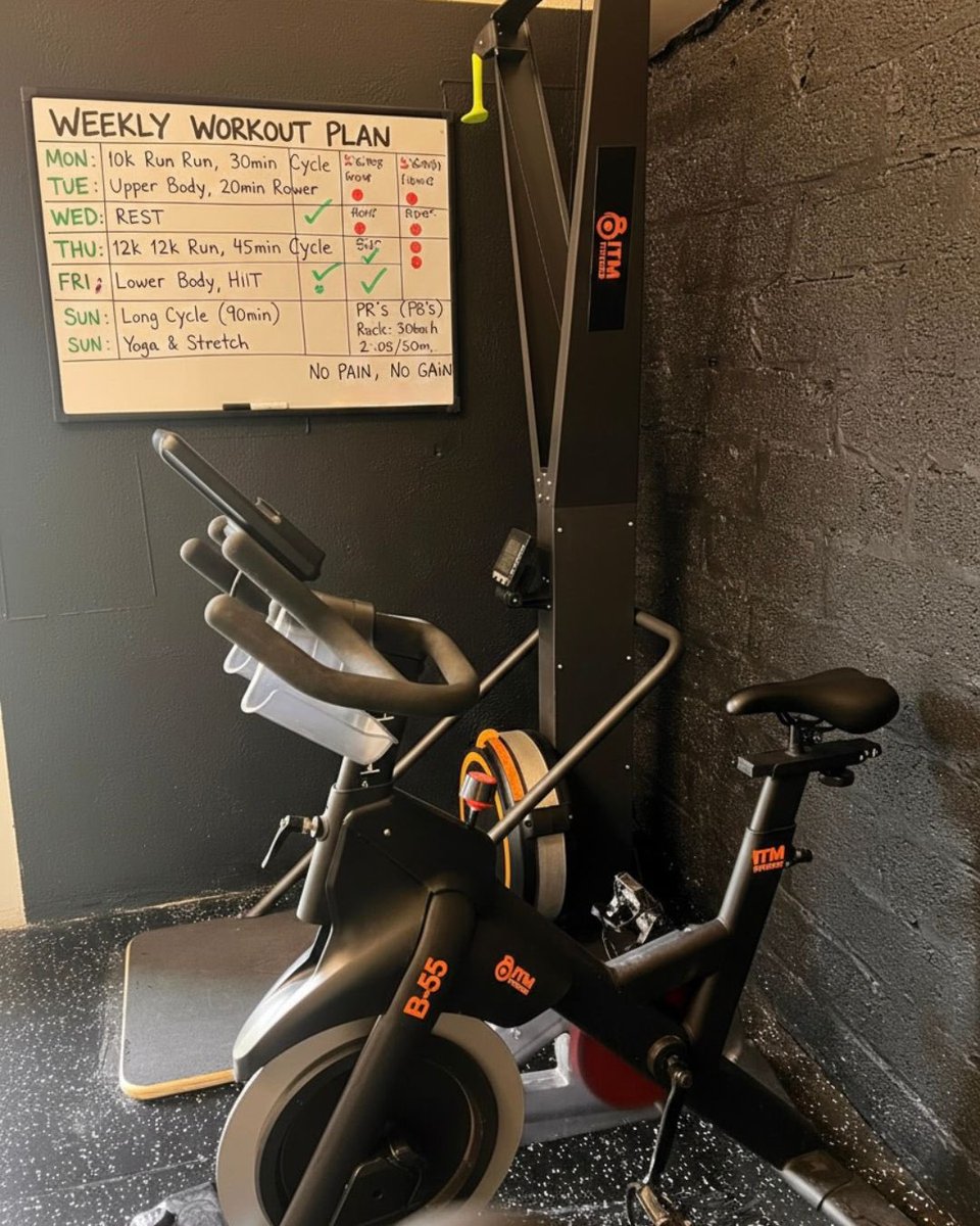 INTHEMARKETIE's tweet image. Every day is a small step towards a big result. Reclaim your strength in 3 simple steps: clear the space, set up the equipment, and create a routine. Move calmly and confidently towards your goals, don’t rush, just do it for yourself.
 
#homegym #inthemarket #smallspacefitness