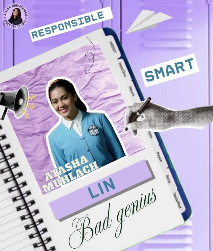 Atashasquadind's tweet photo. A Moment for honouring the award winning performance of Lin carved by one and only Atasha Muhlach 💜. 

 reminder to vote Bad genius as digital series of the year for VPCA awards. 

#AtashaMuhlach 
#AtashaSquadInd https://t.co/xMCUvdGUBp