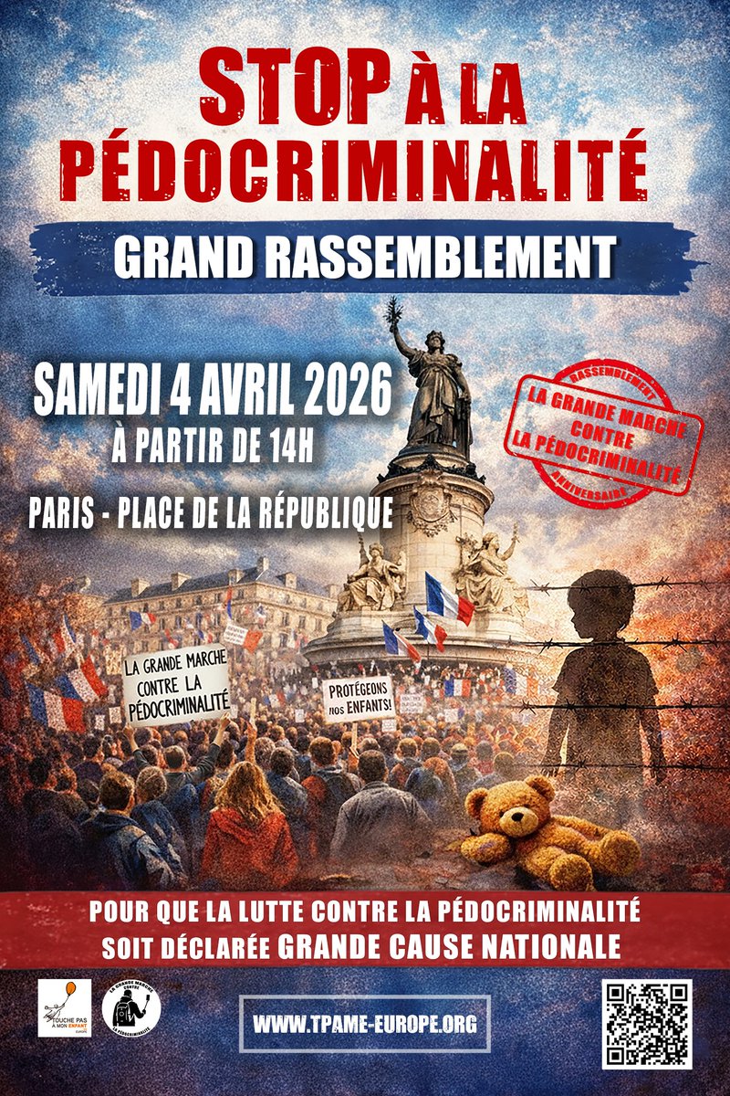 #LaGrandeMarcheContreLaPédocriminalité #FaridDmsDebah #Solidarité