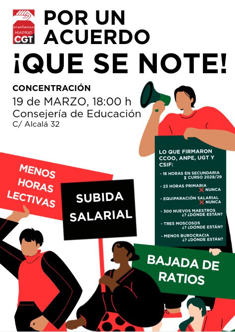 CGT Enseñanza Madrid tweet media