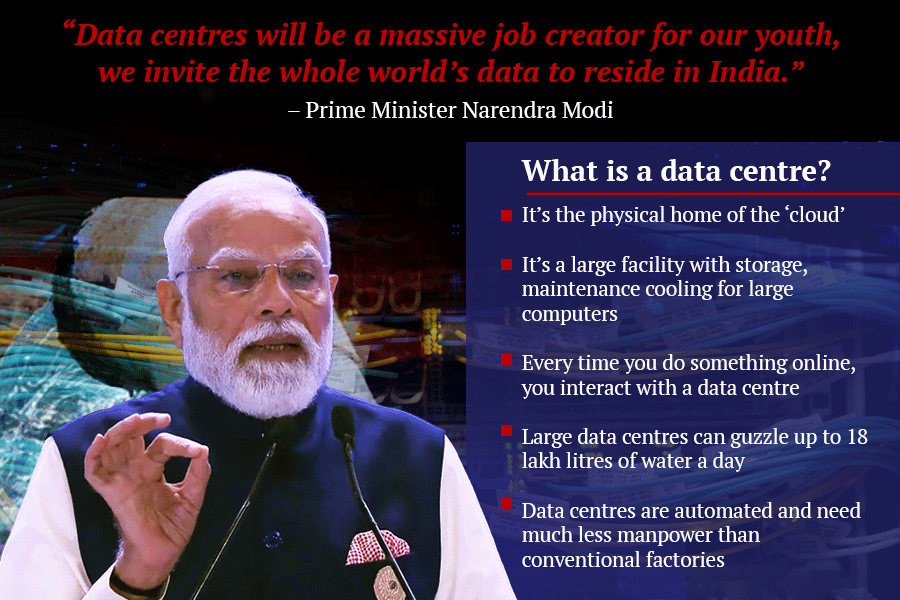 ttindia's tweet photo. India bets big on data centres in AI race. Where will the massive amounts of water come from?
#ArtificialIntelligence #DataCentres #Water #narendramodi 

https://t.co/99uLyFG6y7 https://t.co/0XCL6OFQLz
