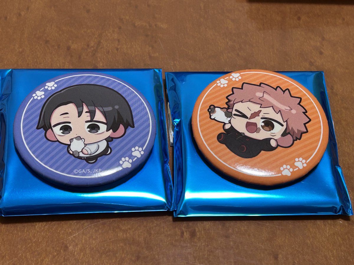 交換】呪術廻戦 まねきねこ 缶バッジ コロコロミニアクリルスタンド 譲