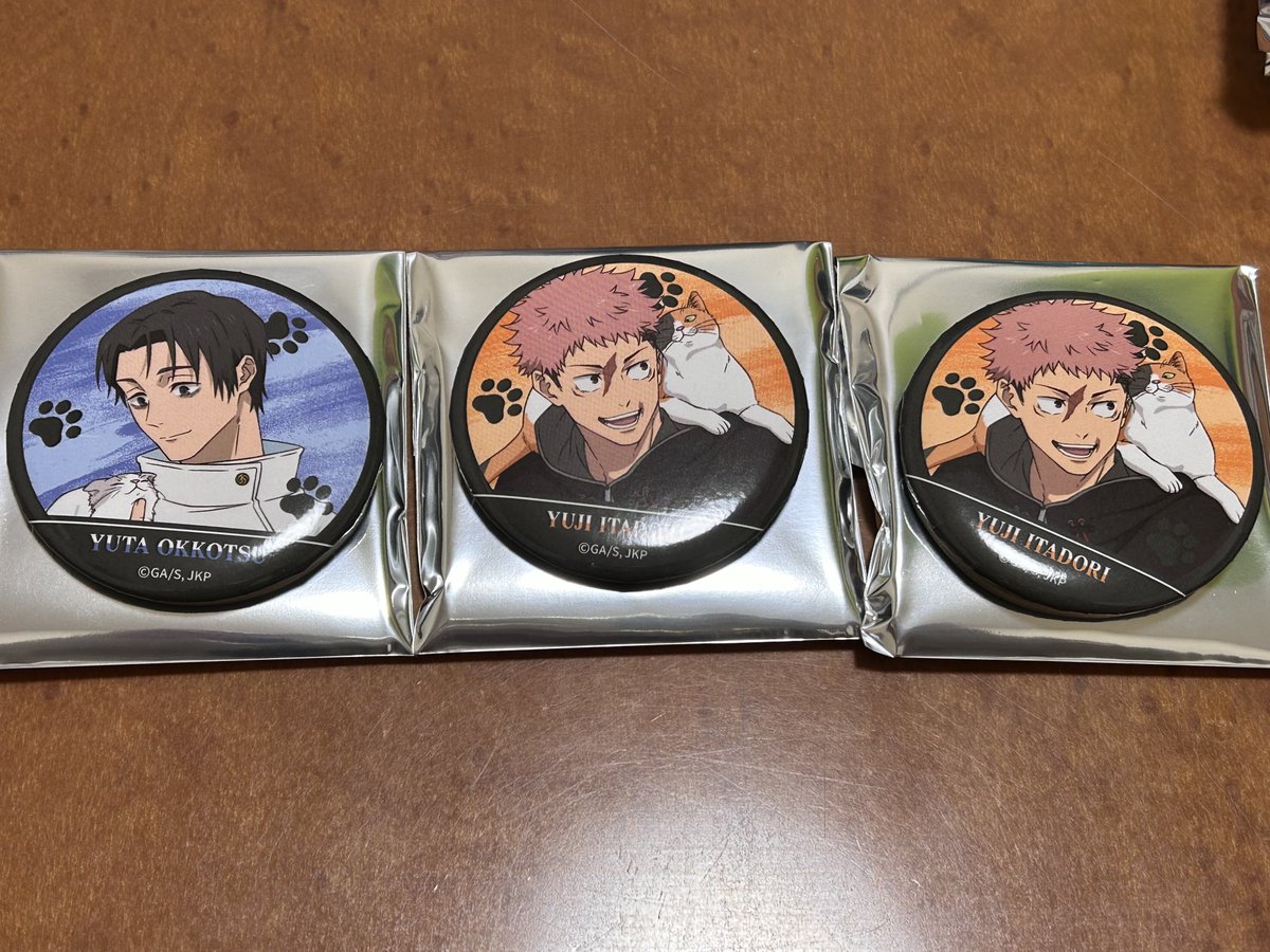 交換】呪術廻戦 まねきねこ 缶バッジ コロコロミニアクリルスタンド譲