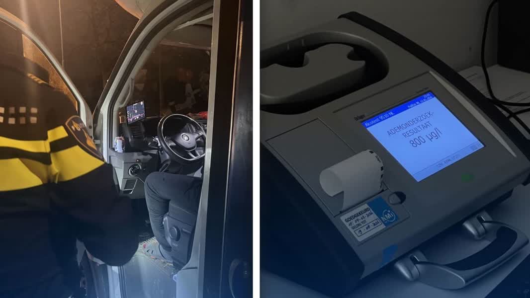 Man onder invloed rijdt met lege wodkafles tegen verkeer in