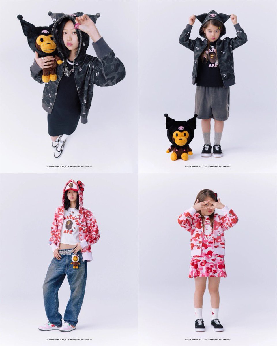 BAPE®︎ x SANRIO “KUROMI &amp; HELLO KITTY”が国内2月28日（土）より発売。渋谷店ではMeet &amp; Greetイベントも開催。【ベイプ A BATHING APE® エイプ サンリオ クロミ ハローキティ】
uptodate.tokyo/bape-x-sanrio-…