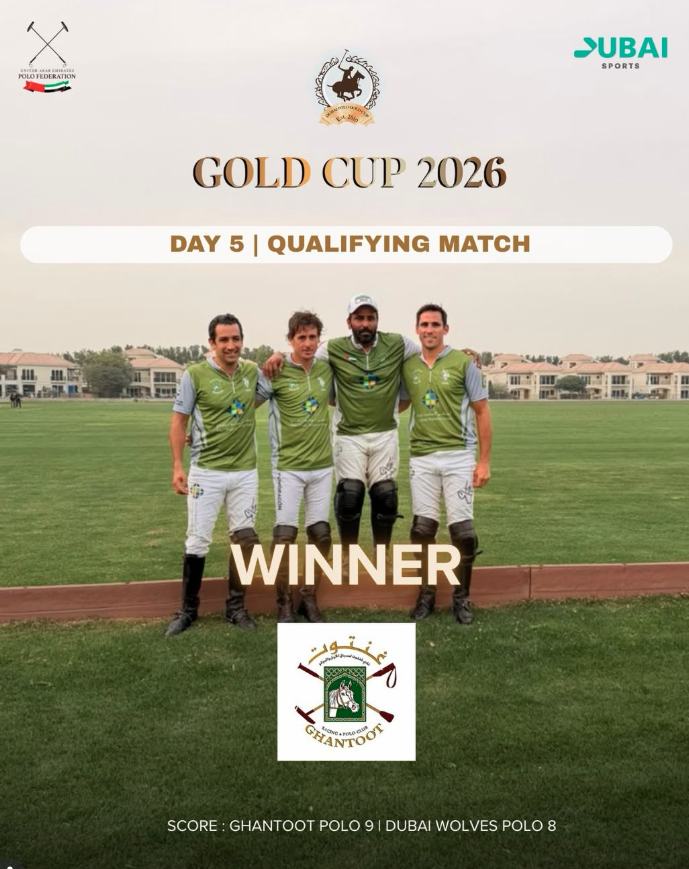Day 5 – Gold Cup: ghantootpolo vs. dubai_wolves

The action continues on Day 5 with a thrilling showdown between Ghantoot Polo and Dubai Wolves Polo

Score:
GHANTOOT POLO 9 | DUBAI WOLVES POLO 8

Congratulations to ghantootpolo