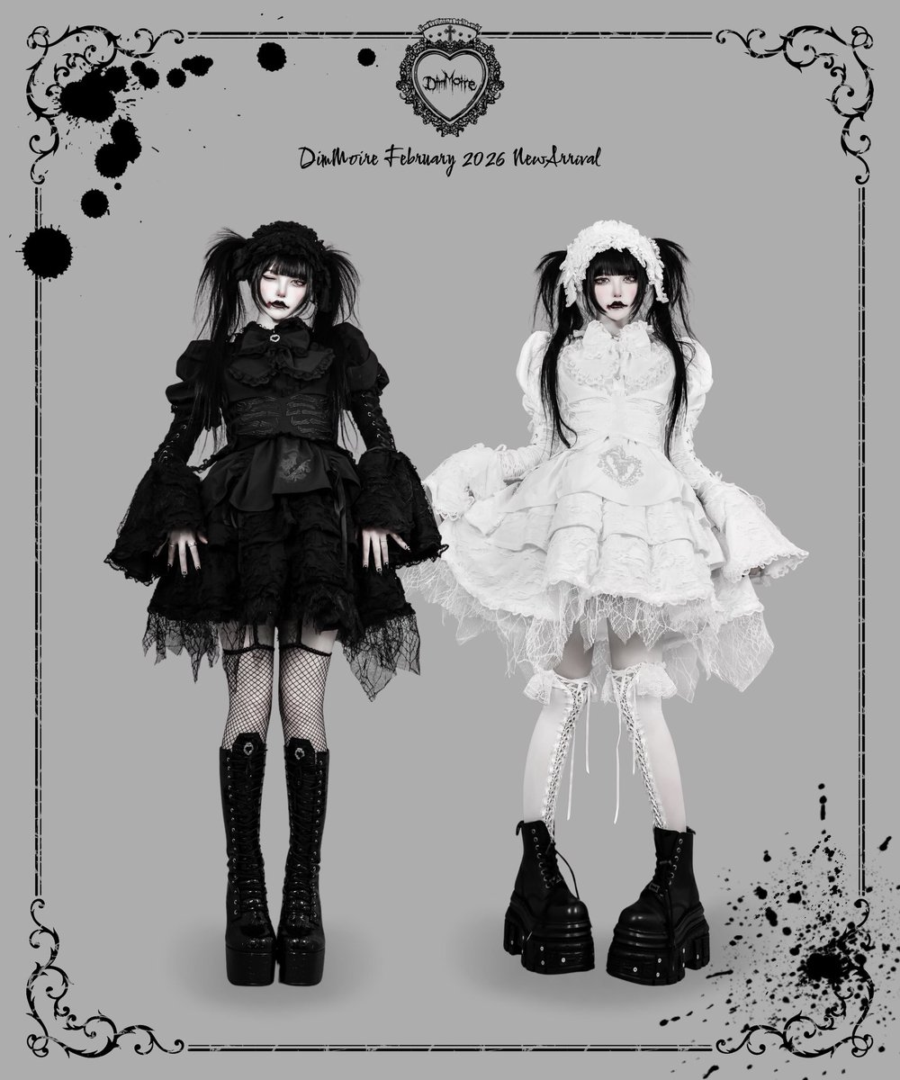 DIMMOIRE 堕夢の契りGothicドレス DimMoireディムモアールフリルに