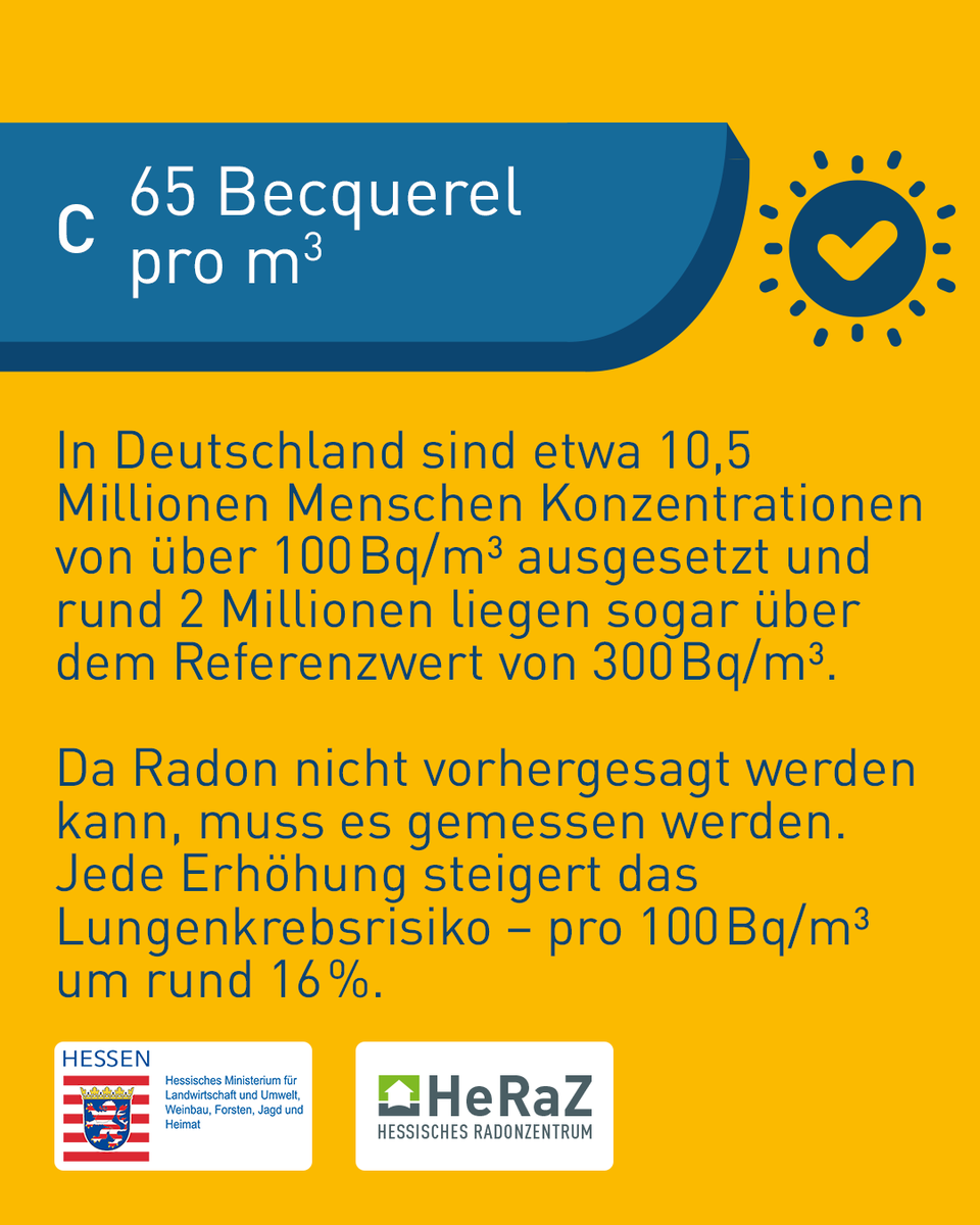 radonzentrum's tweet photo. Und hier ist die Lösung für unser gestriges #HeRaZ #Radon-#Quiz. Na, hast du es gewusst? https://t.co/PRMToFCbtg
