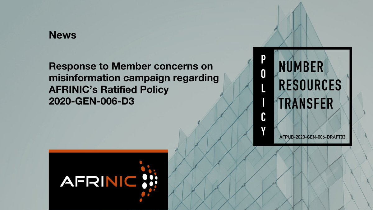 AFRINIC-The Regional Internet Registry for Africa tweet media