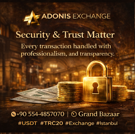 AdonisExchange's tweet photo. Security matters.
At Adonis Exchange, every transaction is handled with professionalism, transparency, and full customer support.

📍 Istanbul Grand Bazaar
#Trust #Crypto #Exchange #Adonis $ADON https://t.co/G1RCL4zjoC