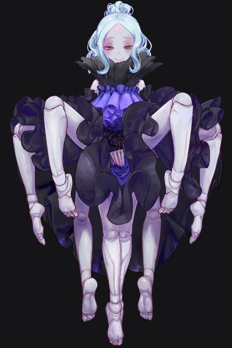 #自分で生み出した一次創作オリジナルキャラを流そう 
前生み出したキャラ
球体関節の義足が8本ついてます🐙