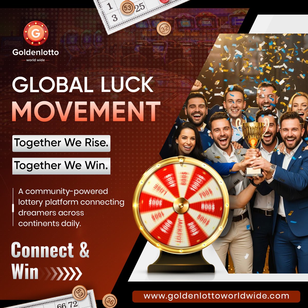 Golden_lotto_'s tweet photo. πβ¨ Global Luck. One Powerful Movement. π
Together we rise, together we winβjoin a community lottery turning shared hope into real celebrations. ππ
π Join the movement: https://t.co/ou0reNoatm
#GlobalLuckMovement #TogetherWeWin #GoldenLottoWorldwide #CommunityPowered https://t.co/RXnRcwpKbF