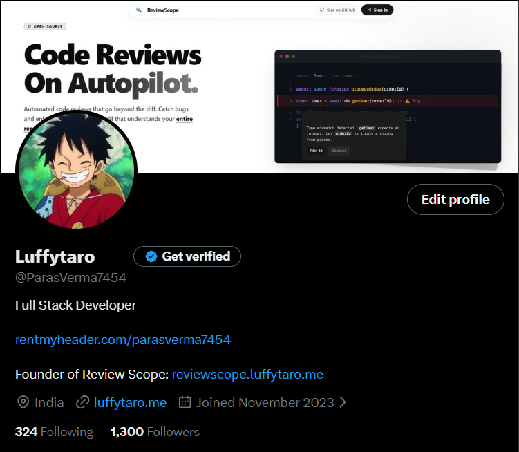 1.3K followers completed