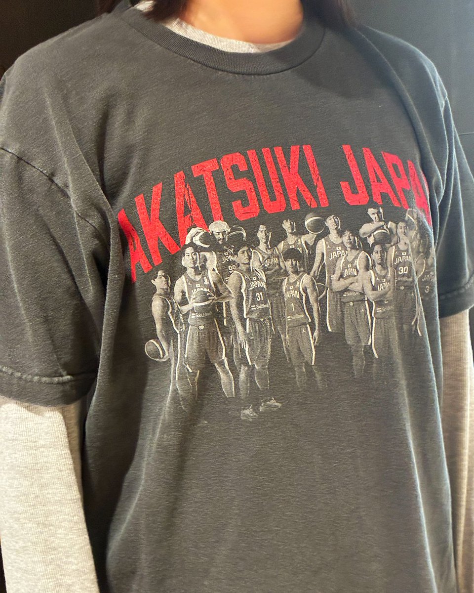 日本航空 バスケTシャツ 新商品】ウォッシュドTシャツ👕 ＼ AKATSUKI JAPANのウォッシュドT