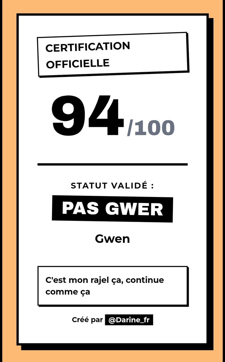 Faut le faire pour passer sous 90