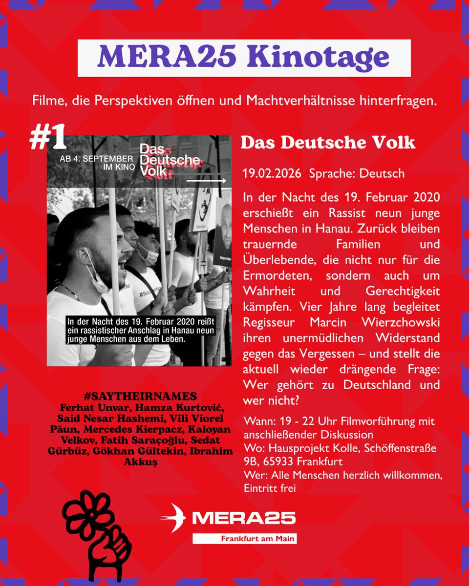 mera25_de's tweet image. Heute in Frankfurt #saytheirnames