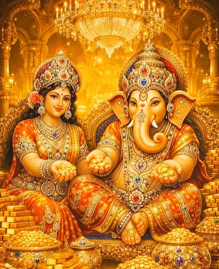 शुभ-लाभ के दाता श्री गणेश और धन-धान्य की देवी माँ लक्ष्मी की कृपा से आप सभी का जीवन सदैव सुखमय बना रहे।