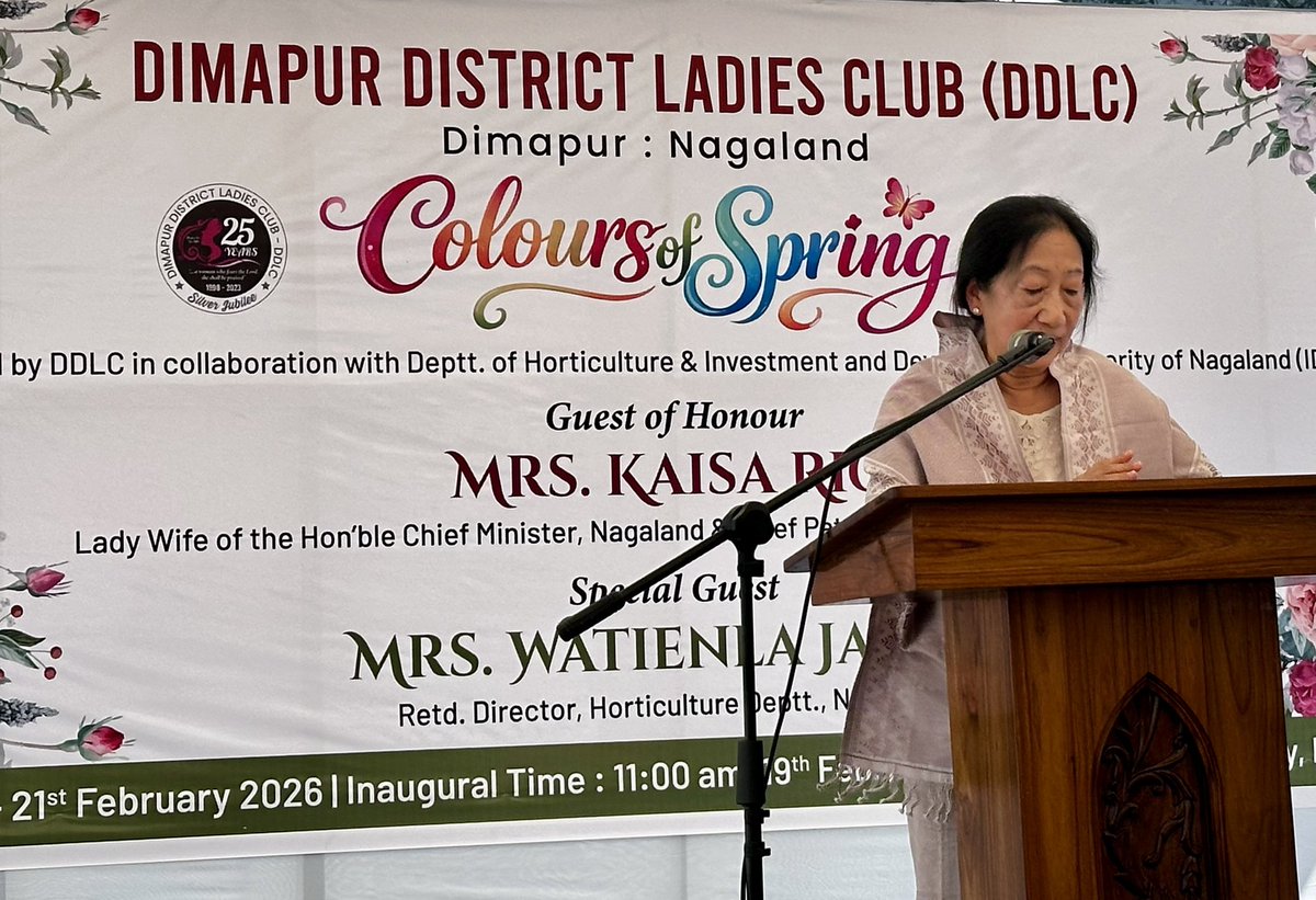 abumetha's tweet photo. Participated in the Colours of Spring Flower Festival organised by the Dimapur District Ladies Club - a vibrant and colourful event that showcases the immense potential of Nagaland’s floriculture industry. Our women are immensely talented, creative, and innovative, and almost everyone has a green thumb. 

Appreciated the touching and inspiring message delivered by Madam Kaisa Rio, the wife of the Honourable Chief Minister.

The exhibition and sale are on for the next two days, and all flower lovers must not miss it. Well done to the organisers. IDAN is honoured to partner with you, and we look forward to many more collaborations in the future.