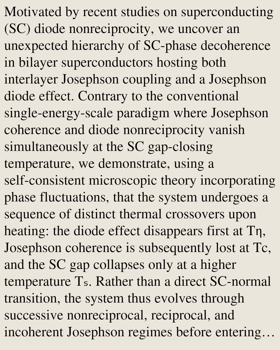 Decoherence of Josephson coupling and thermal quenching of the Josephson diode effect in bilayer superconductors

F. Yang, C. Y. Dong, Joshua A. Robinson, L. Q. Chen
arxiv.org/abs/2602.16242 [𝚌𝚘𝚗𝚍-𝚖𝚊𝚝.𝚜𝚞𝚙𝚛-𝚌𝚘𝚗]